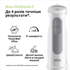 Погружний блендер Braun MQ 50236M WH default
