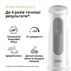 Погружний блендер Braun MQ50001M WH default