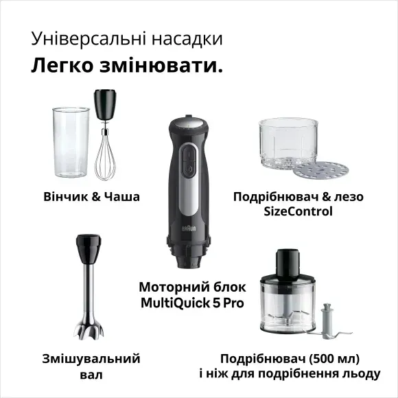 Погружний блендер Braun MQ55254M default